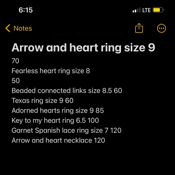 James Avery rings and necklace - Picture 4 of 4